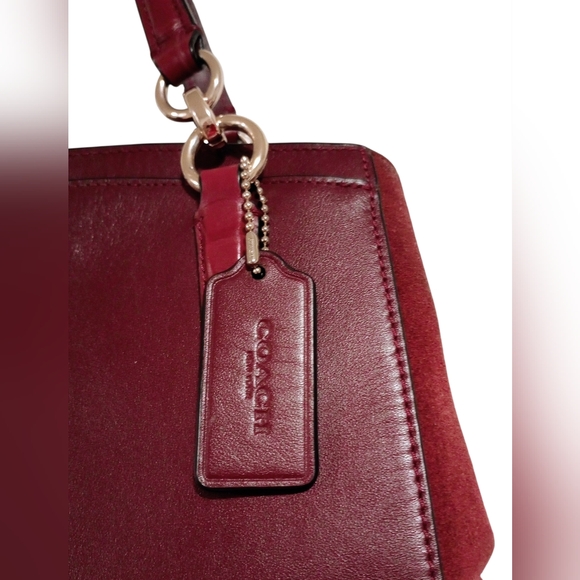 Coach Leather & Suede Minetta 2-Way Satchel - Picture 5 of 16